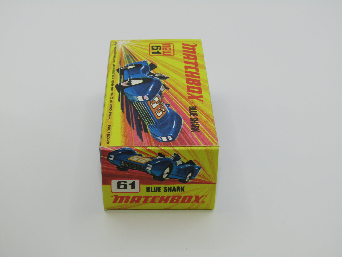 Matchbox Superfast 61B Blue Shark GREY WILDCAT Label