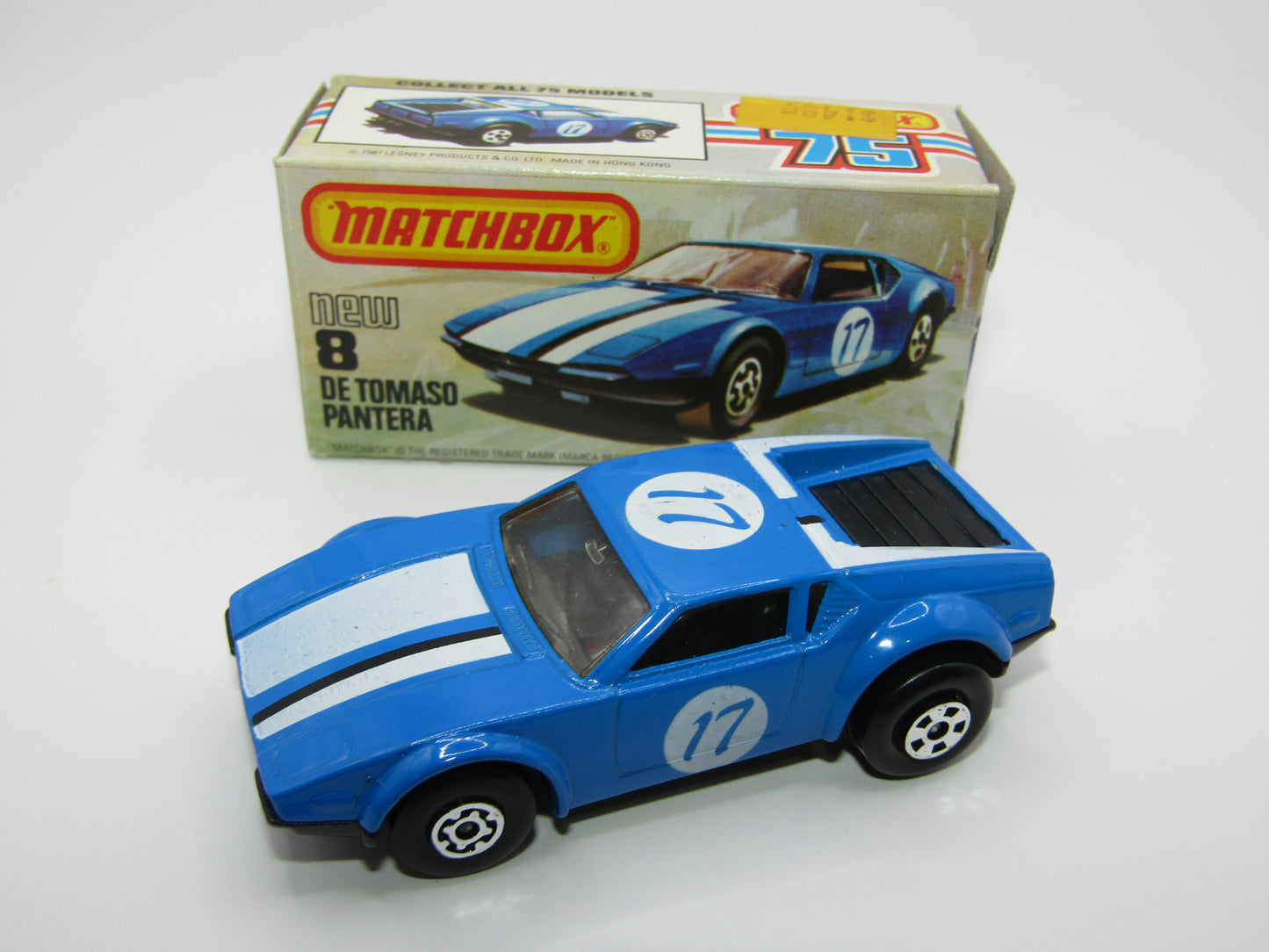 Matchbox Superfast No 8D De Tomaso Pantera No Pantera On Bonnet USA Picture Box