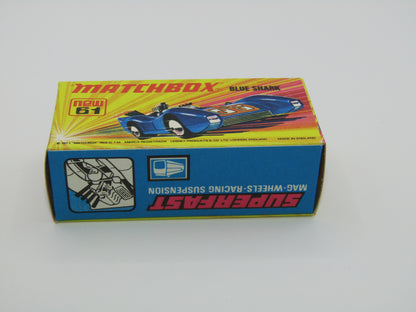 Matchbox Superfast 61B Blue Shark GREY WILDCAT Label