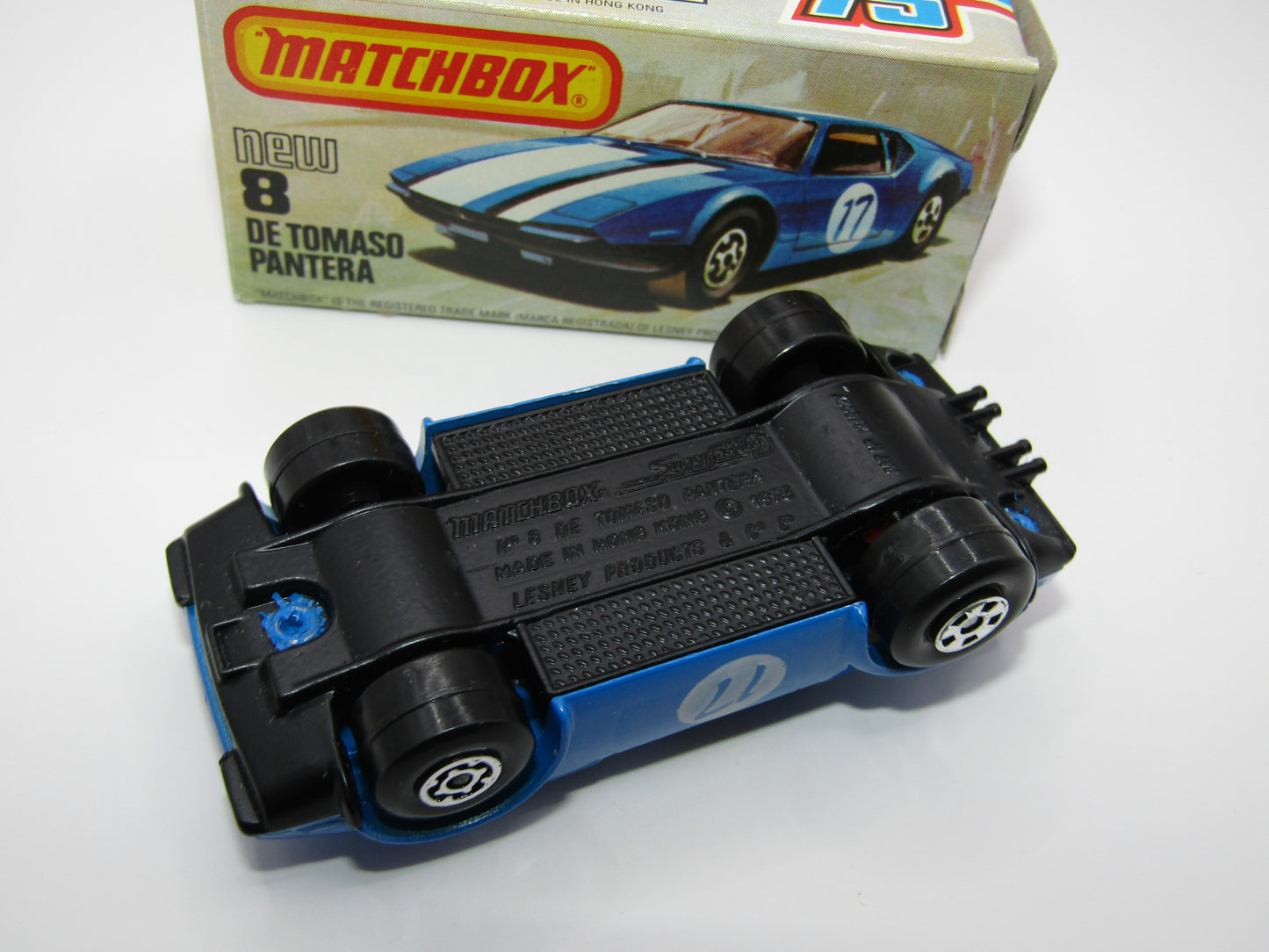 Matchbox Superfast No 8D De Tomaso Pantera No Pantera On Bonnet USA Picture Box