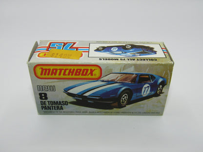 Matchbox Superfast No 8D De Tomaso Pantera No Pantera On Bonnet USA Picture Box
