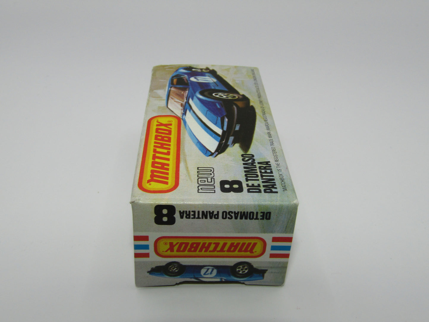 Matchbox Superfast No 8D De Tomaso Pantera No Pantera On Bonnet USA Picture Box
