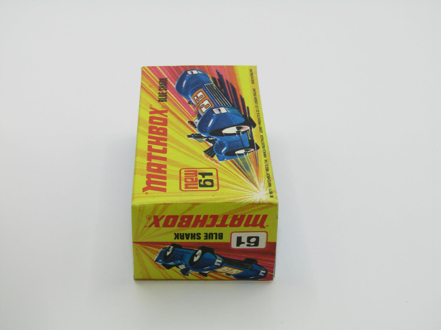 Matchbox Superfast 61B Blue Shark BROWN WILDCAT Label & SILVER Base