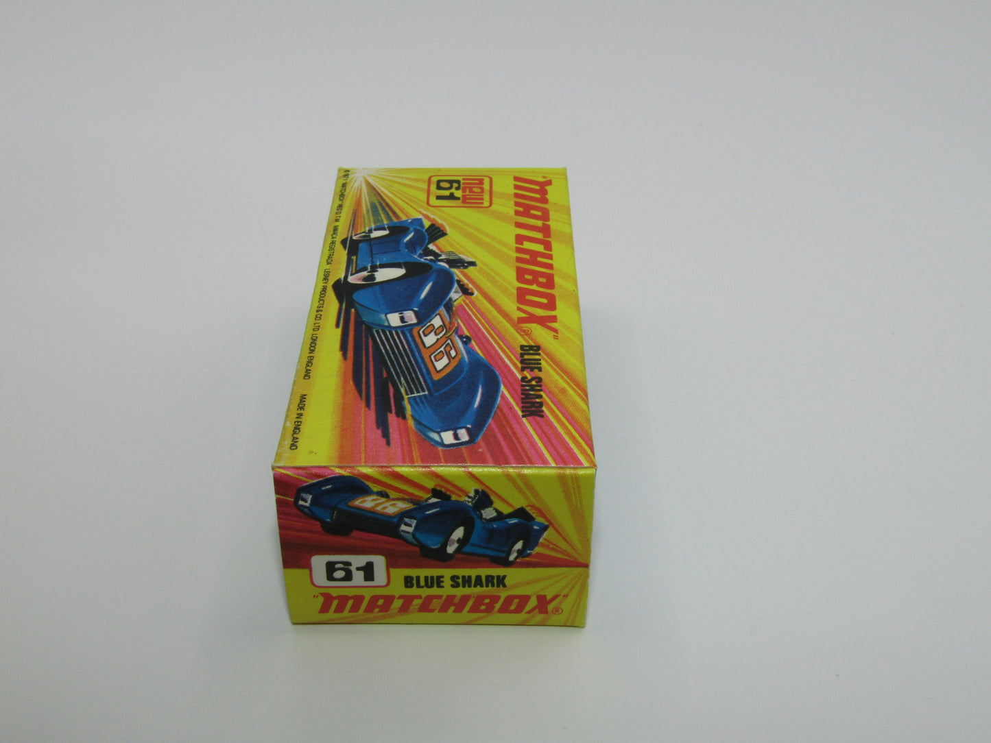 Matchbox Superfast 61B Blue Shark BROWN WILDCAT Label & SILVER Base