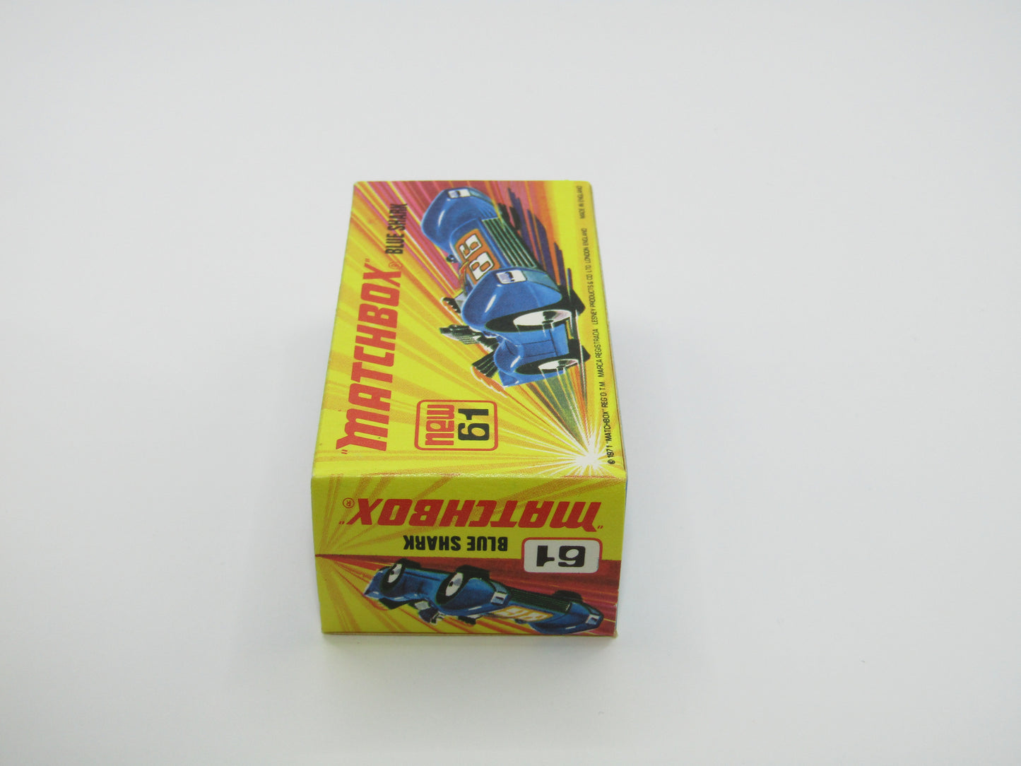 Matchbox Superfast 61B Blue Shark SCORPION Label ORANGE Windows