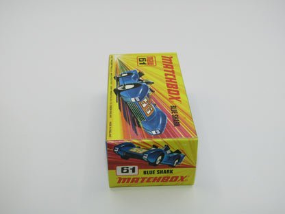 Matchbox Superfast 61B Blue Shark SCORPION Label Unpainted Base