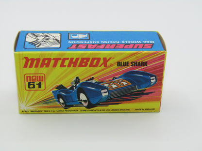 Matchbox Superfast 61B Blue Shark  MATT DARK BLUE