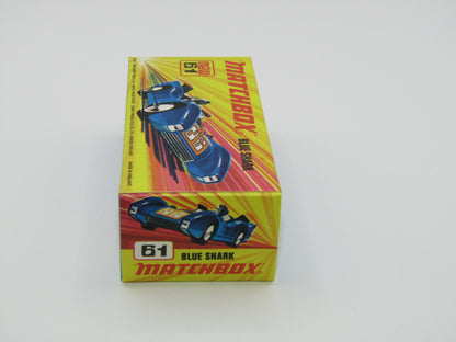 Matchbox Superfast 61B Blue Shark  MATT DARK BLUE