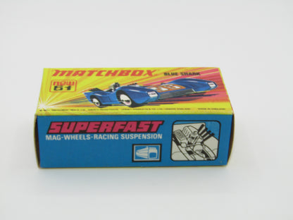 Matchbox Superfast 61B Blue Shark  MATT DARK BLUE