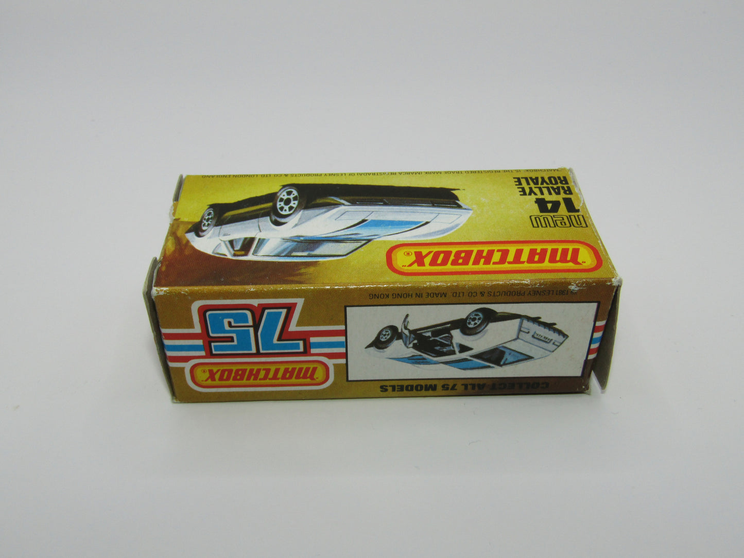 Matchbox Superfast No 14D Rallye Royale (Monteverdi Hai Cast) Clear Windows 5 Spoke Wheels, USA Picture Box