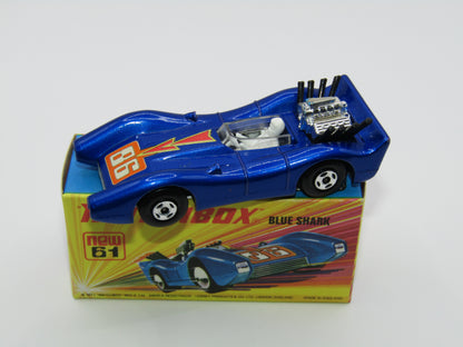 Matchbox Superfast 61B Blue Shark 1st Release LIGHT Metallic Blue