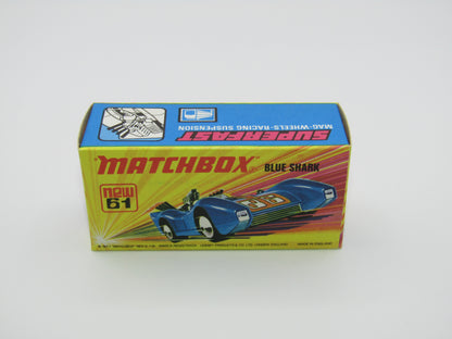 Matchbox Superfast 61B Blue Shark 1st Release LIGHT Metallic Blue