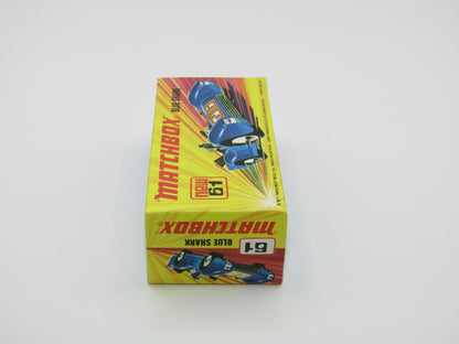 Matchbox Superfast 61B Blue Shark 1st Release LIGHT Metallic Blue
