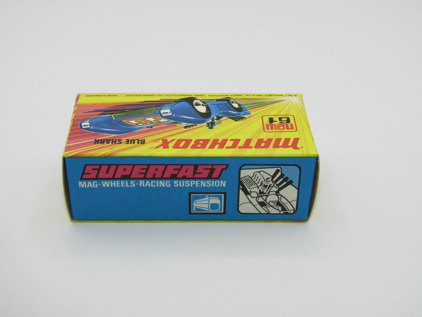 Matchbox Superfast 61B Blue Shark 1st Release LIGHT Metallic Blue