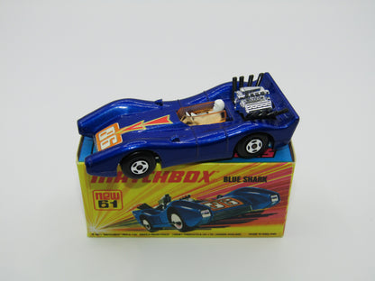 Matchbox Superfast 61B Blue Shark ORANGE Windows Unpainted Base