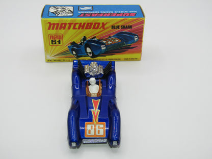 Matchbox Superfast 61B Blue Shark ORANGE Windows Unpainted Base