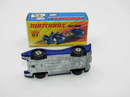 Matchbox Superfast 61B Blue Shark ORANGE Windows Unpainted Base