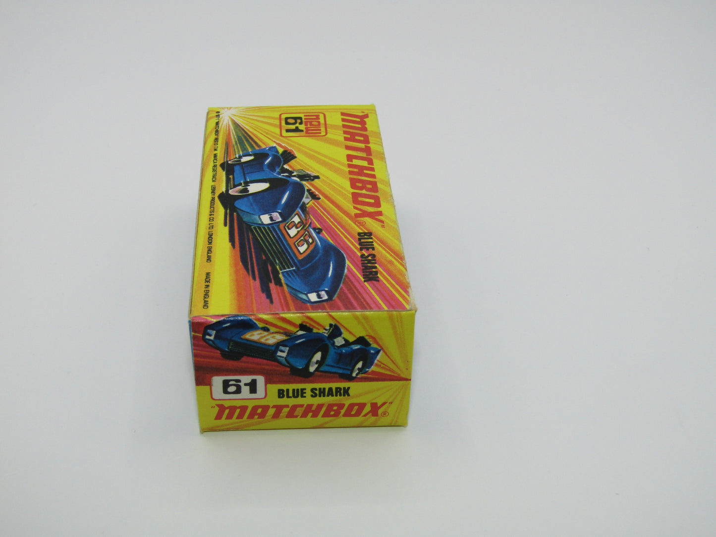 Matchbox Superfast 61B Blue Shark ORANGE Windows Unpainted Base