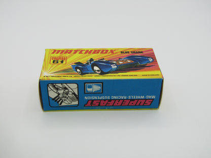 Matchbox Superfast 61B Blue Shark ORANGE Windows Unpainted Base