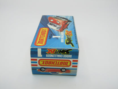 Matchbox Superfast 1C Dodge Challenger Light Blue SMOKE Windows