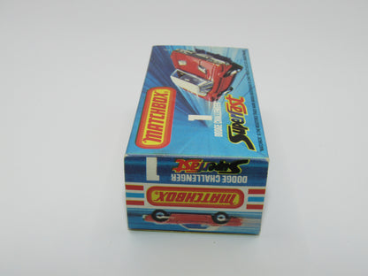 Matchbox Superfast 1C Dodge Challenger Light Blue Clear Windows
