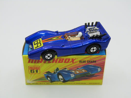Matchbox Superfast 61B Blue Shark 69 Label (Turbo Fury) ORANGE Windows