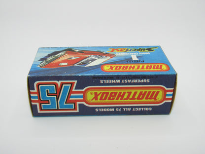 Matchbox Superfast 1C Dodge Challenger DARK BLUE Clear Windows