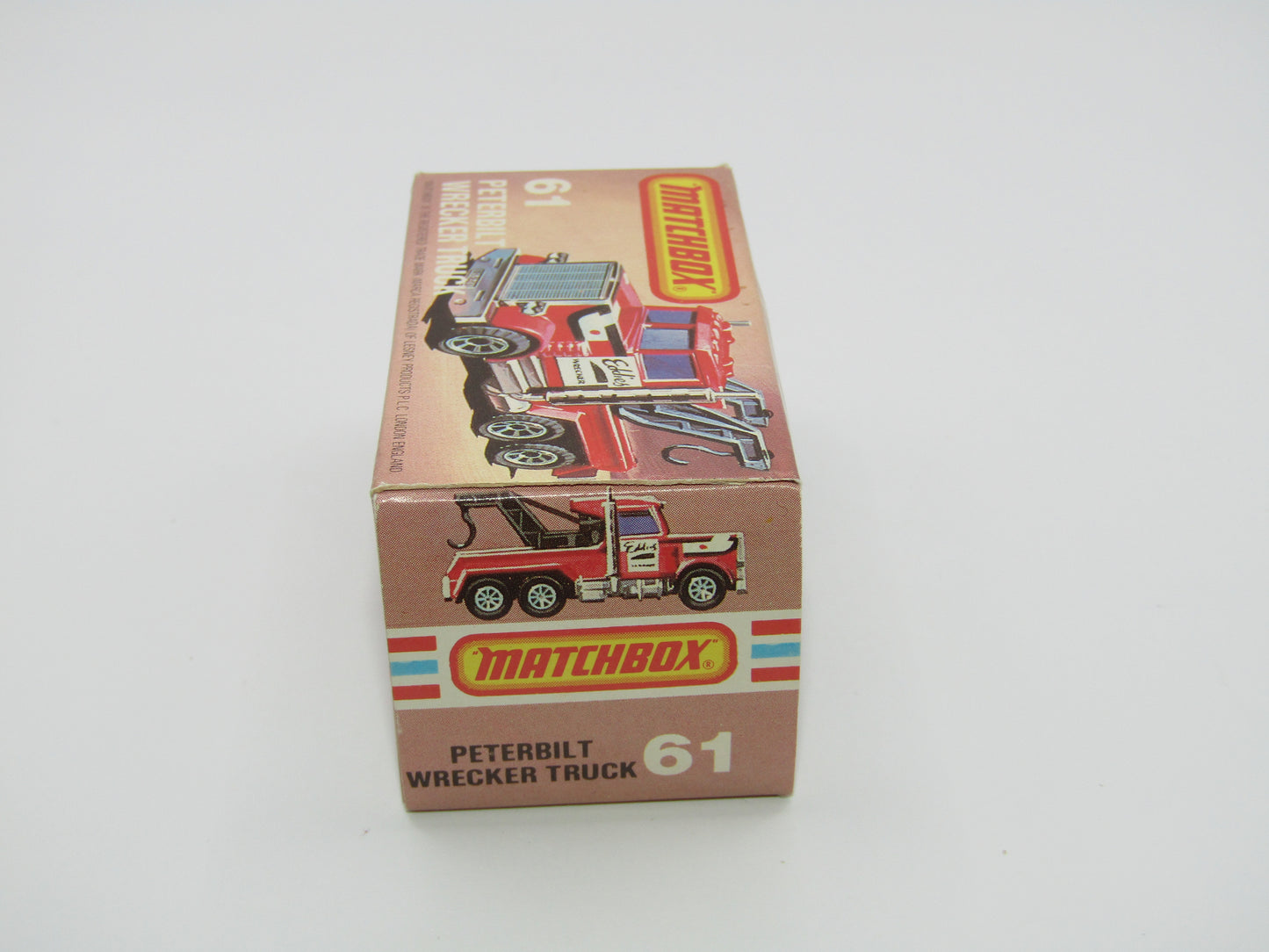 Matchbox Superfast 61C Peterbilt Wrecker Truck CLEAR Windows ENGLAND Base