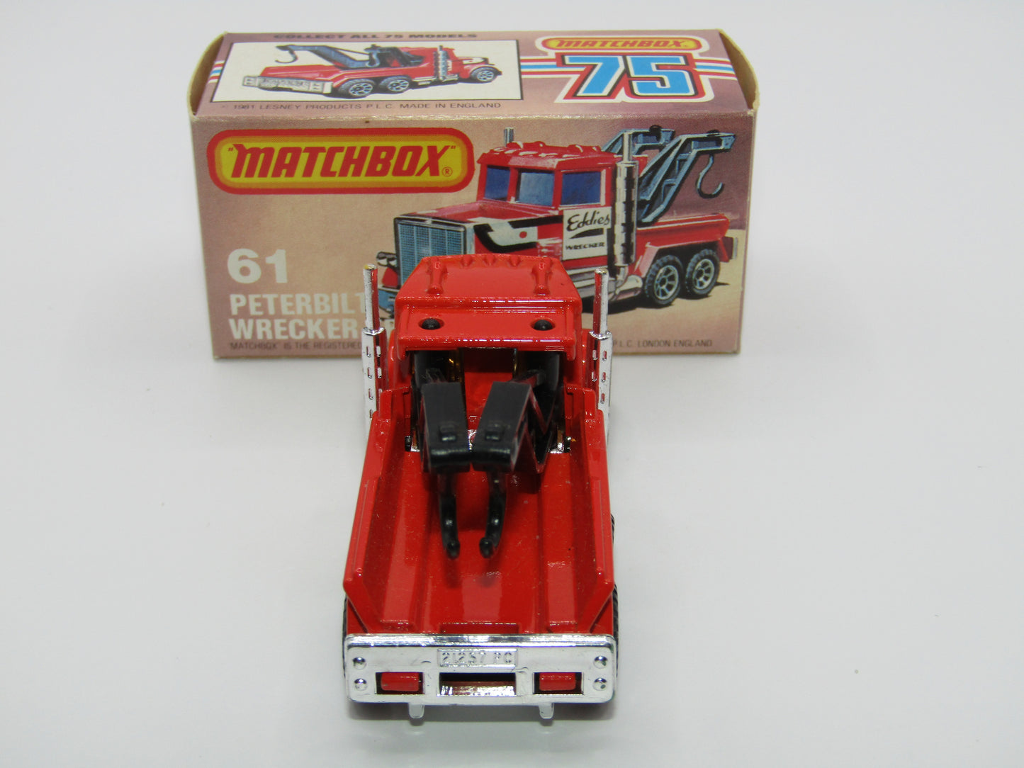 Matchbox Superfast 61C Peterbilt Wrecker Truck LIGHT Amber Windows