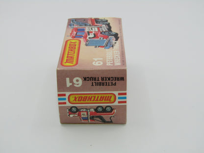 Matchbox Superfast 61C Peterbilt Wrecker Truck LIGHT Amber Windows