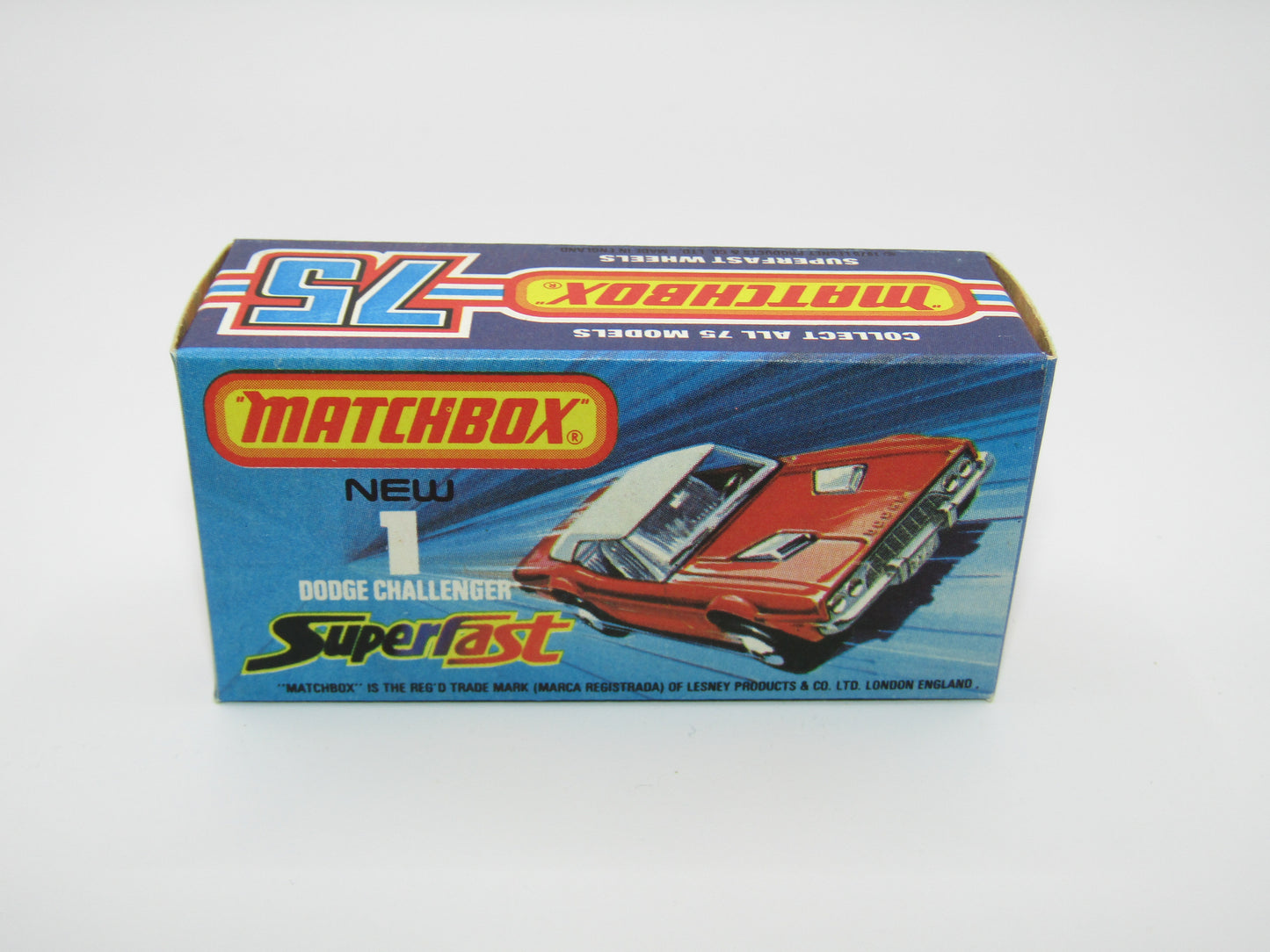 Matchbox Superfast 1C Dodge Challenger Red, DOT DASH WHEELS