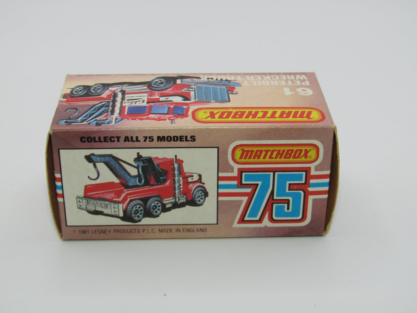 Matchbox Superfast 61C Peterbilt Wrecker Truck LIGHT Amber Windows
