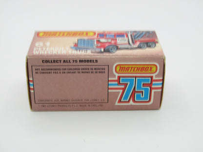 Matchbox Superfast 61C Peterbilt Wrecker Truck LIGHT Amber Windows