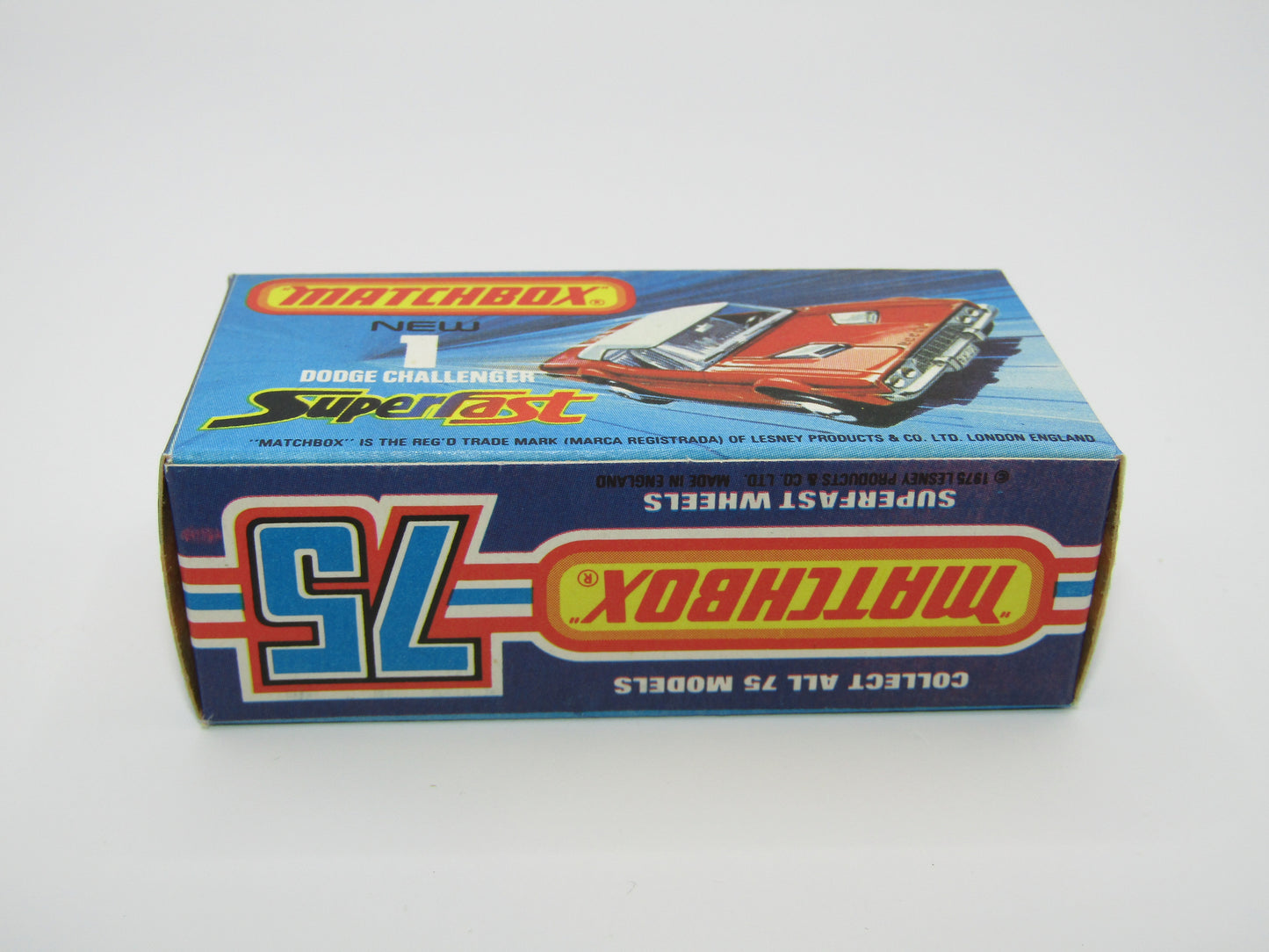 Matchbox Superfast 1C Dodge Challenger Red, DOT DASH WHEELS