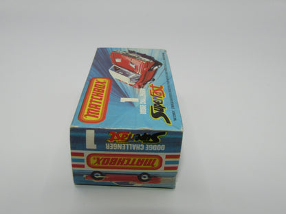 Matchbox Superfast 1C Dodge Challenger Light Red 5 Arch Wheels Chrome Interior