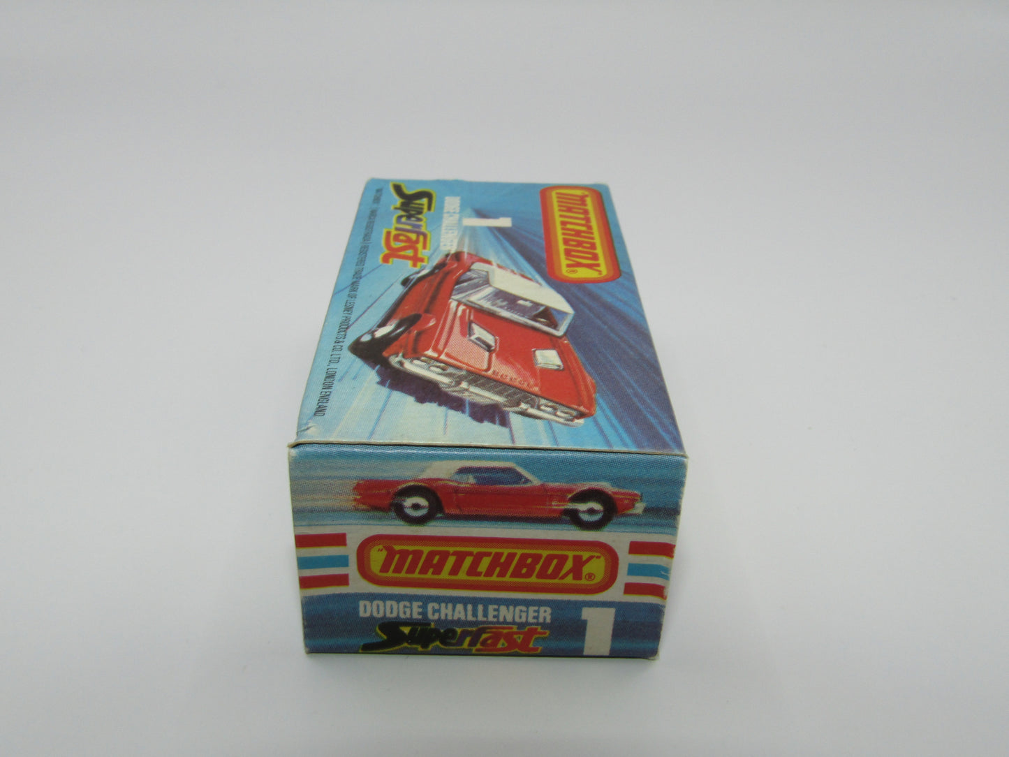 Matchbox Superfast 1C Dodge Challenger Light Red 5 Arch Wheels Chrome Interior
