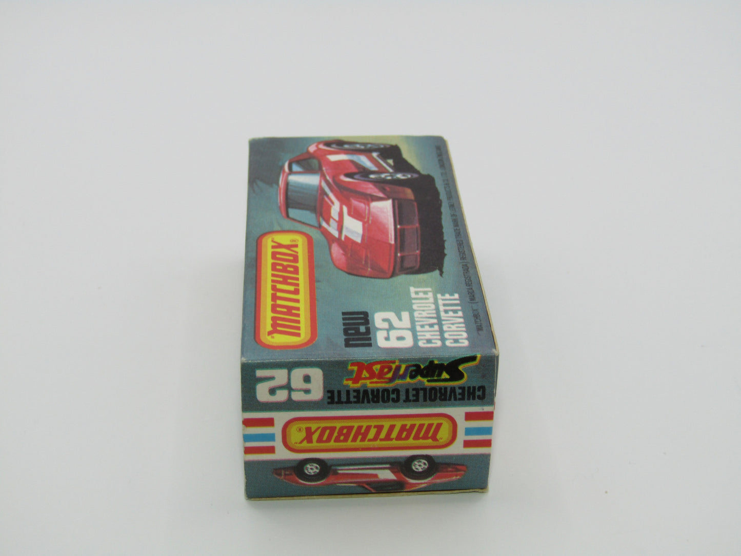 Matchbox Superfast 62D Chevrolet Corvette NO TAMPO AMBER WINDOWS