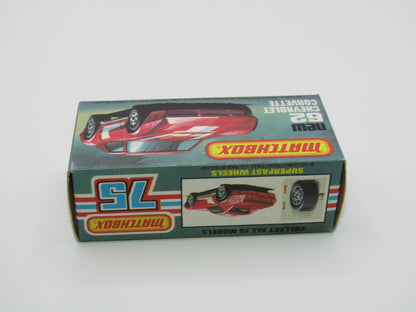 Matchbox Superfast 62D Chevrolet Corvette NO TAMPO AMBER WINDOWS