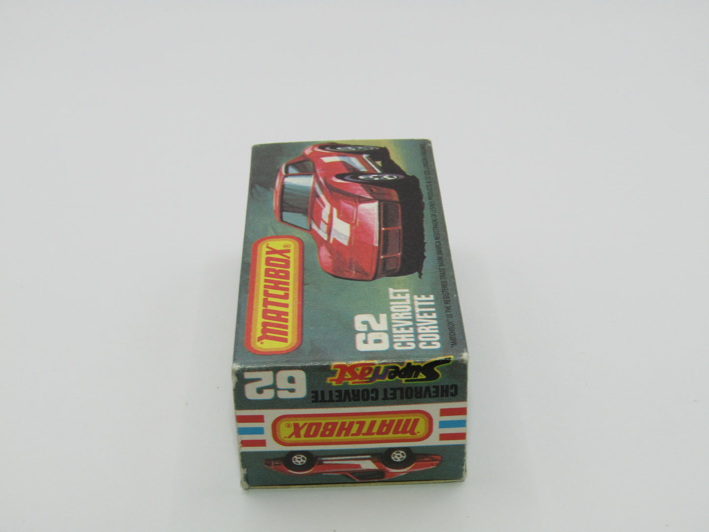 Matchbox Superfast 62D Chevrolet Corvette WHITE Interior