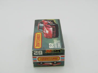 Matchbox Superfast 62D Chevrolet Corvette WHITE Interior