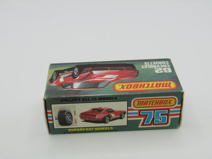 Matchbox Superfast 62D Chevrolet Corvette WHITE Interior
