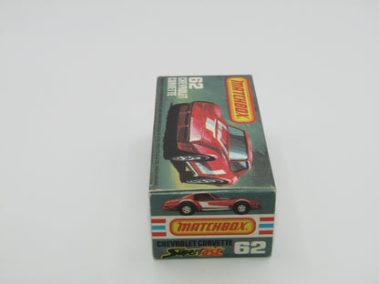 Matchbox Superfast 62D Chevrolet Corvette WHITE Interior