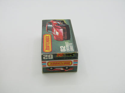 Matchbox Superfast 62D Chevrolet Corvette T-Roof 5 Arch wheels