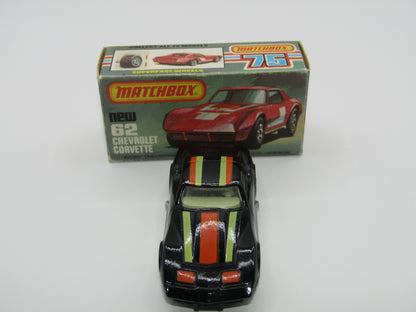 Matchbox Superfast 62D Chevrolet Corvette Silver Base