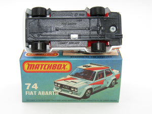 Matchbox Superfast 74D Fiat Abarth GREY BASE EX-SHOP STOCK