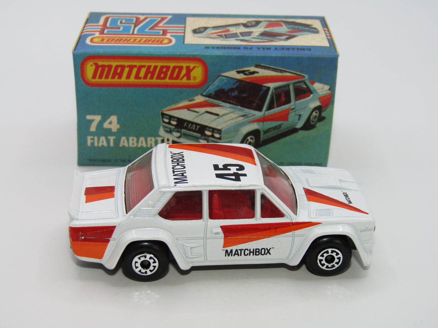 Matchbox Superfast 74D Fiat Abarth GREY BASE EX-SHOP STOCK