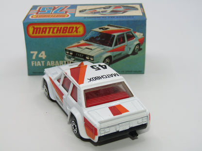 Matchbox Superfast 74D Fiat Abarth GREY BASE EX-SHOP STOCK