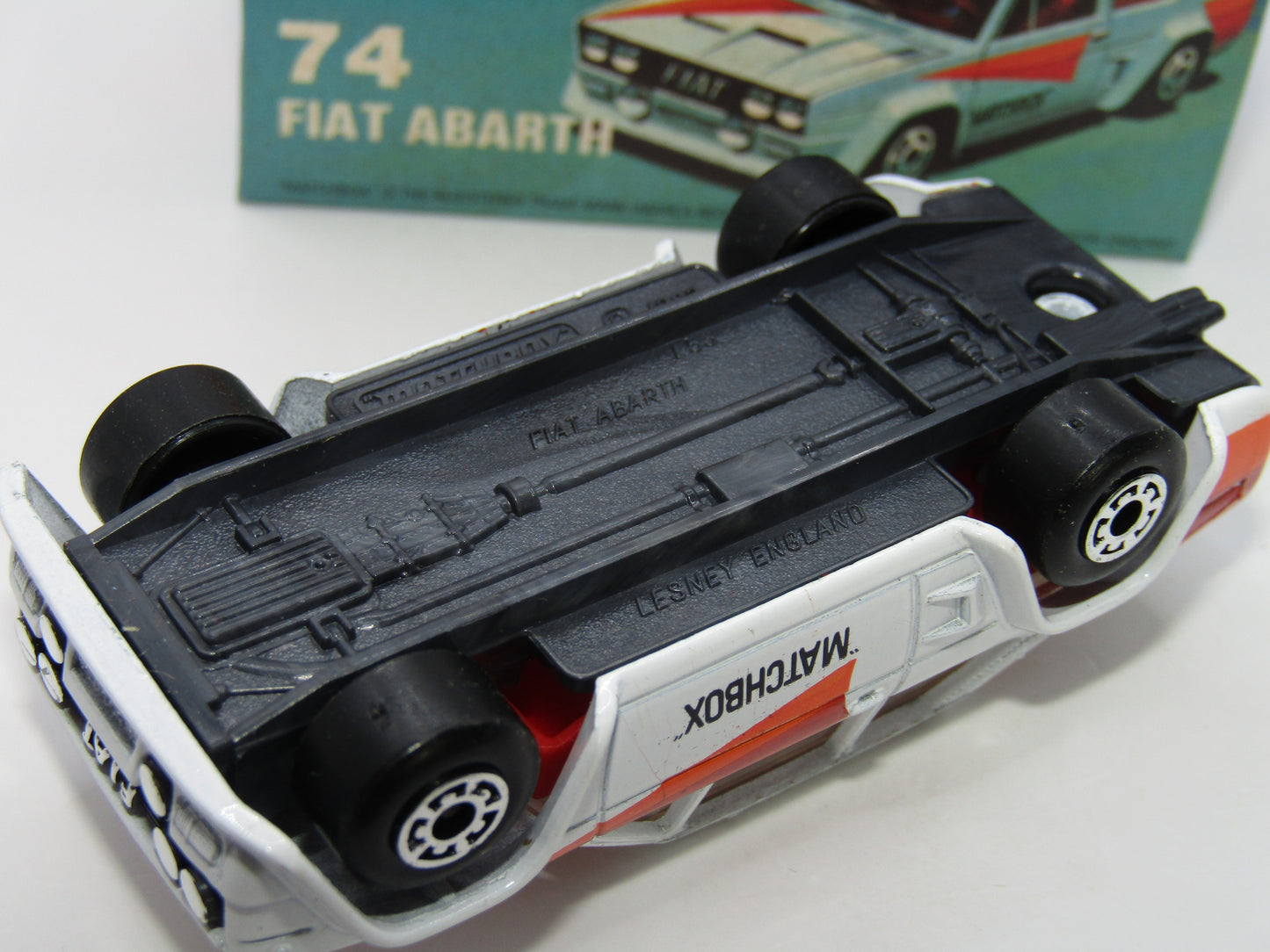 Matchbox Superfast 74D Fiat Abarth GREY BASE EX-SHOP STOCK