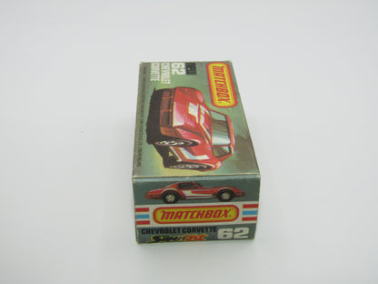 Matchbox Superfast 62D Chevrolet Corvette Silver Base