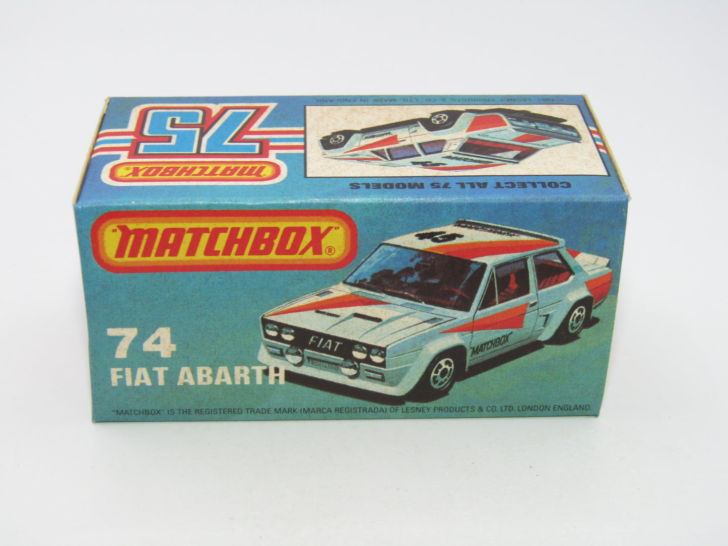 Matchbox Superfast 74D Fiat Abarth GREY BASE EX-SHOP STOCK